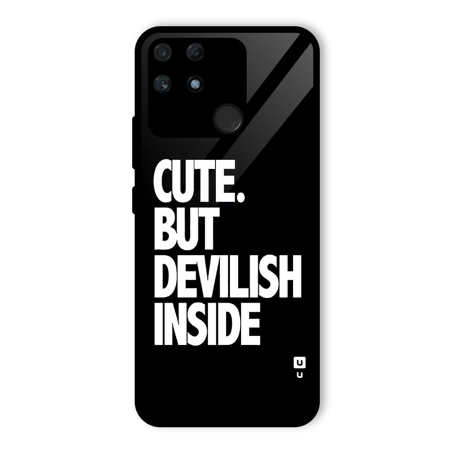 Devil Inside Glass Back Case for Realme Narzo 50A