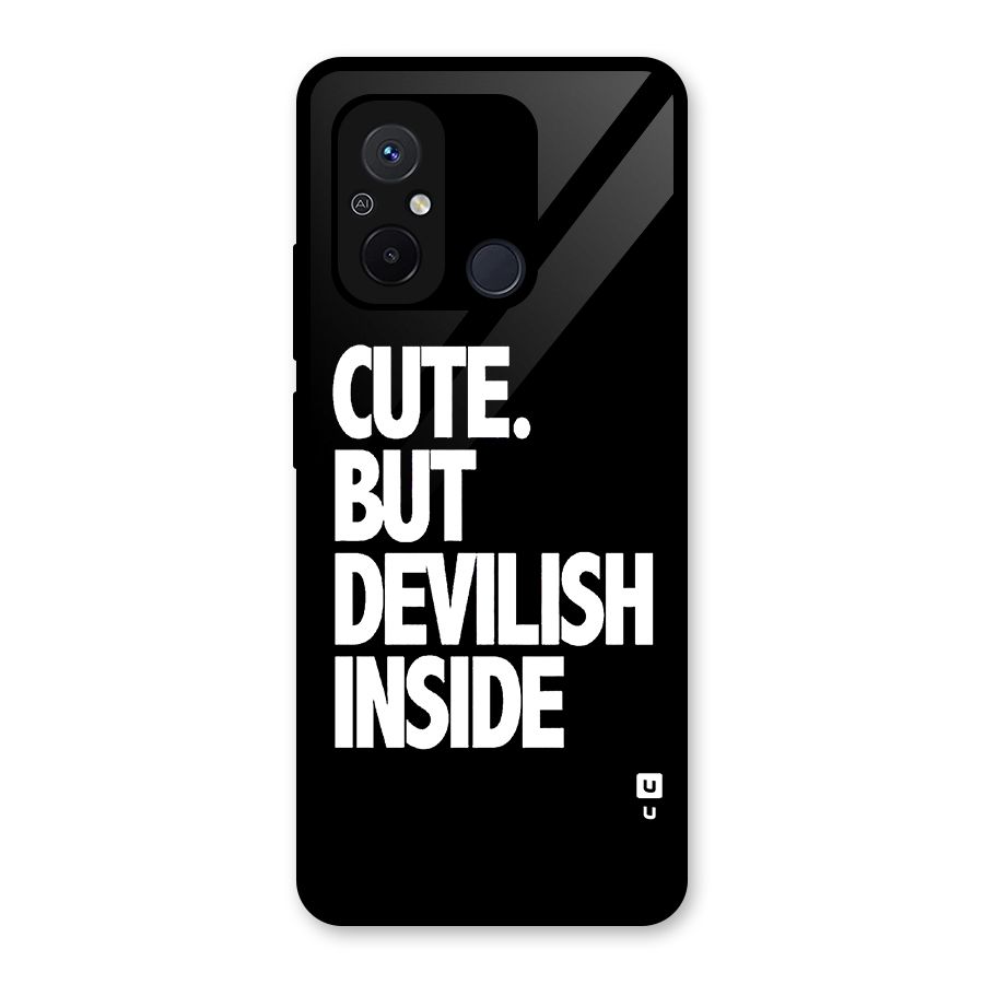 Devil Inside Glass Back Case for Redmi 12C