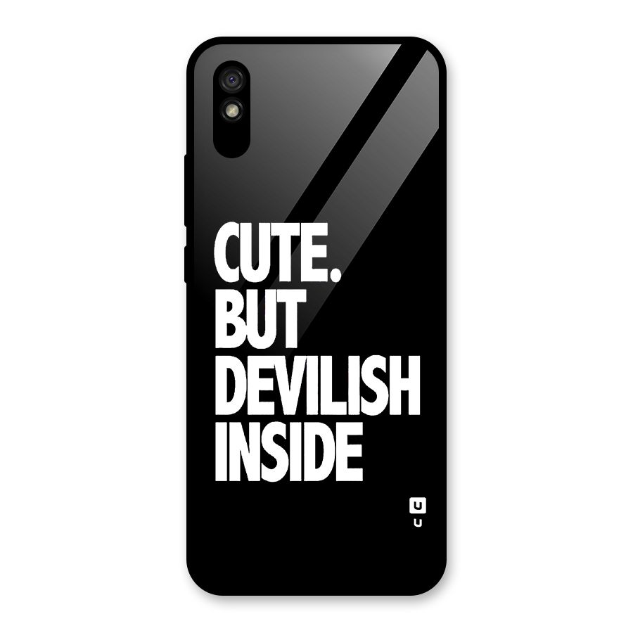 Devil Inside Glass Back Case for Redmi 9i