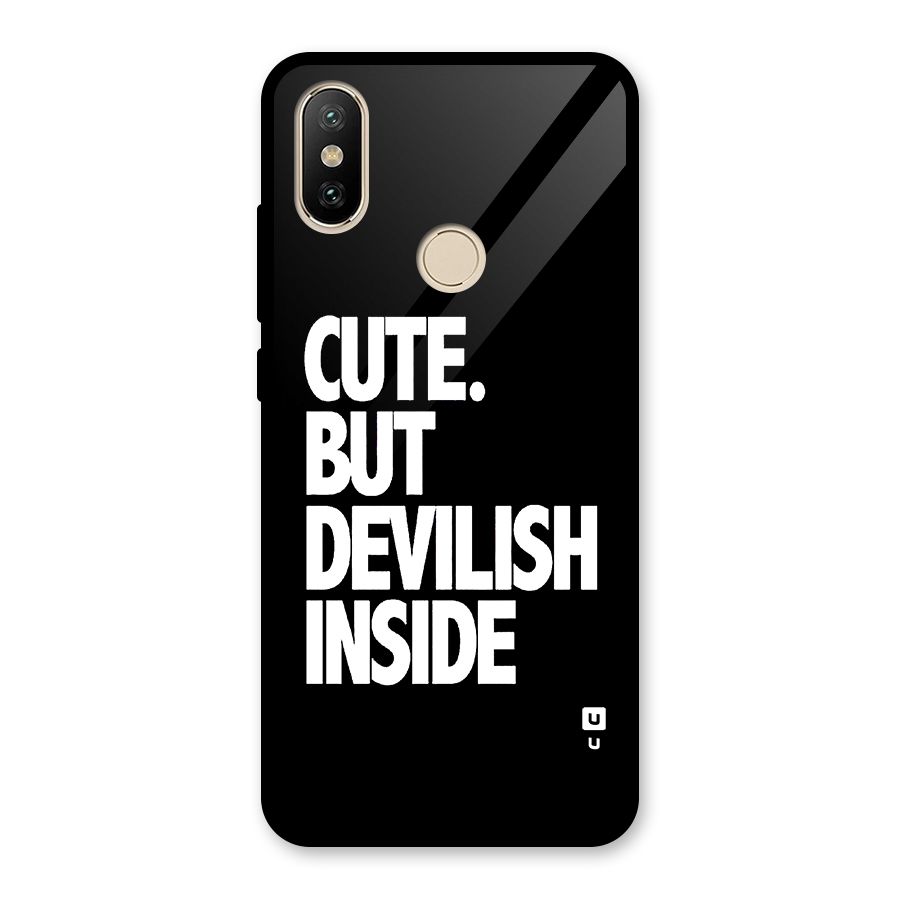 Devil Inside Glass Back Case for Redmi A2