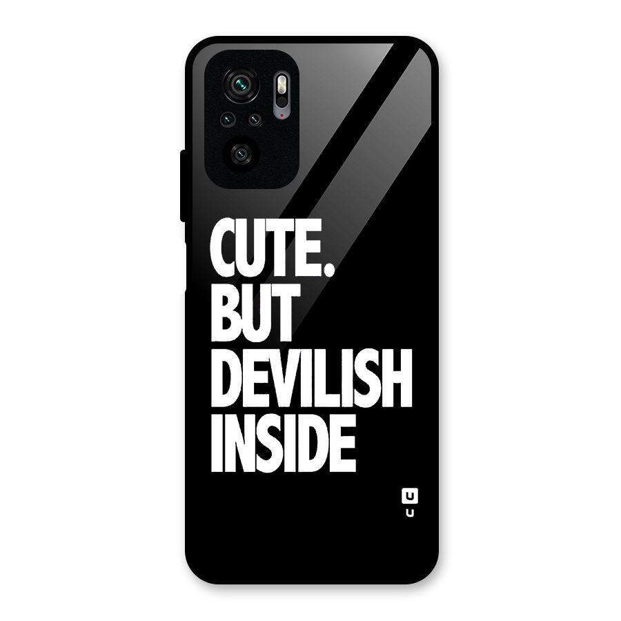 Devil Inside Glass Back Case for Redmi Note 10S