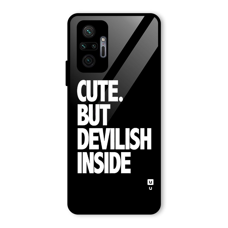 Devil Inside Glass Back Case for Redmi Note 10 Pro Max