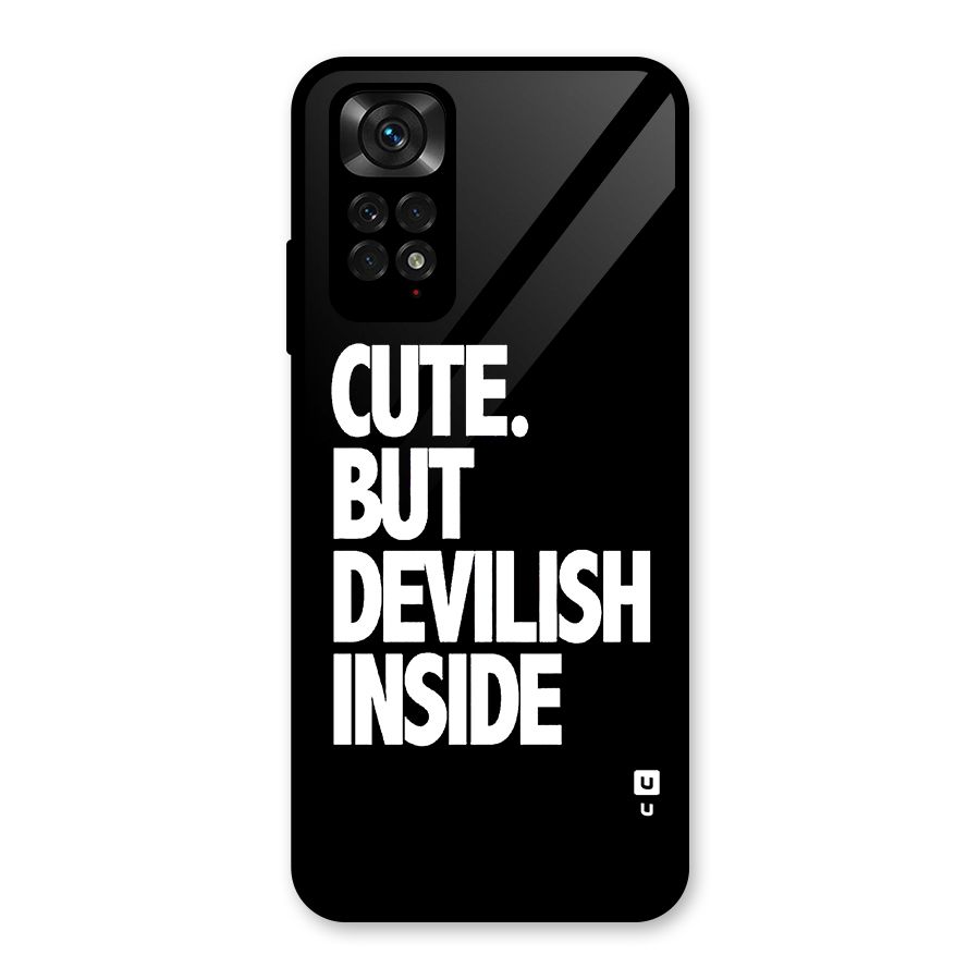 Devil Inside Glass Back Case for Redmi Note 11