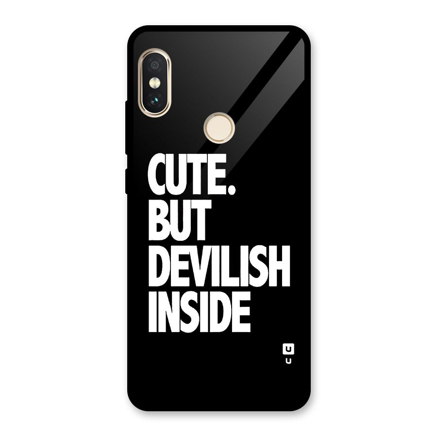 Devil Inside Glass Back Case for Redmi Note 5 Pro