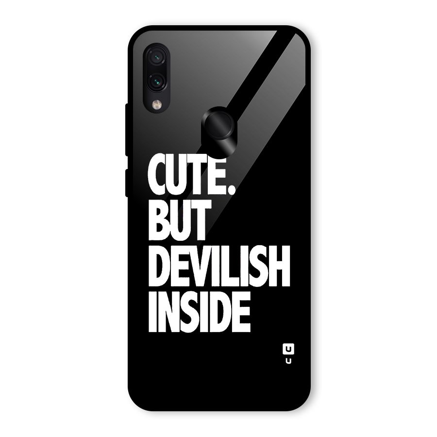 Devil Inside Glass Back Case for Redmi Note 7 Pro