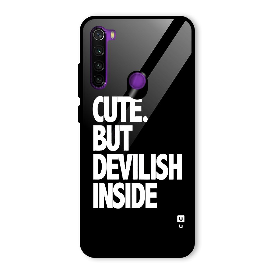 Devil Inside Glass Back Case for Redmi Note 8
