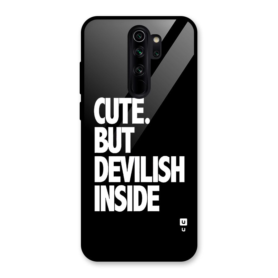 Devil Inside Glass Back Case for Redmi Note 8 Pro