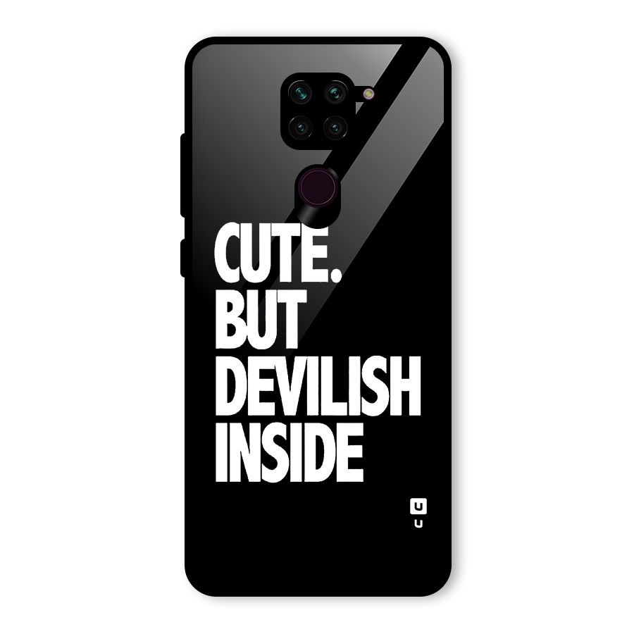 Devil Inside Glass Back Case for Redmi Note 9