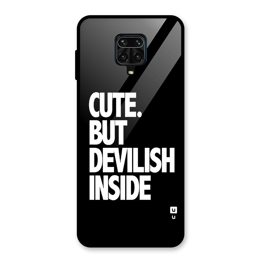 Devil Inside Glass Back Case for Redmi Note 9 Pro