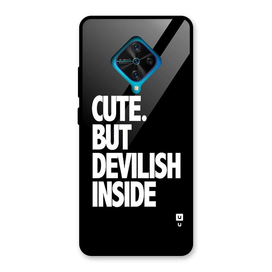 Devil Inside Glass Back Case for Vivo S1 Pro