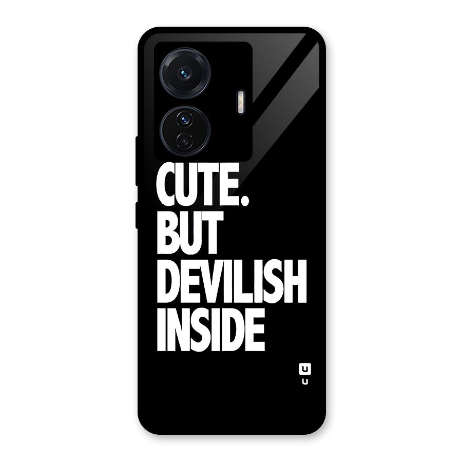 Devil Inside Glass Back Case for Vivo T1 Pro