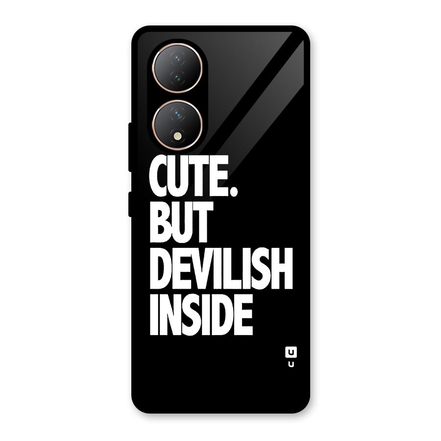 Devil Inside Glass Back Case for Vivo T2