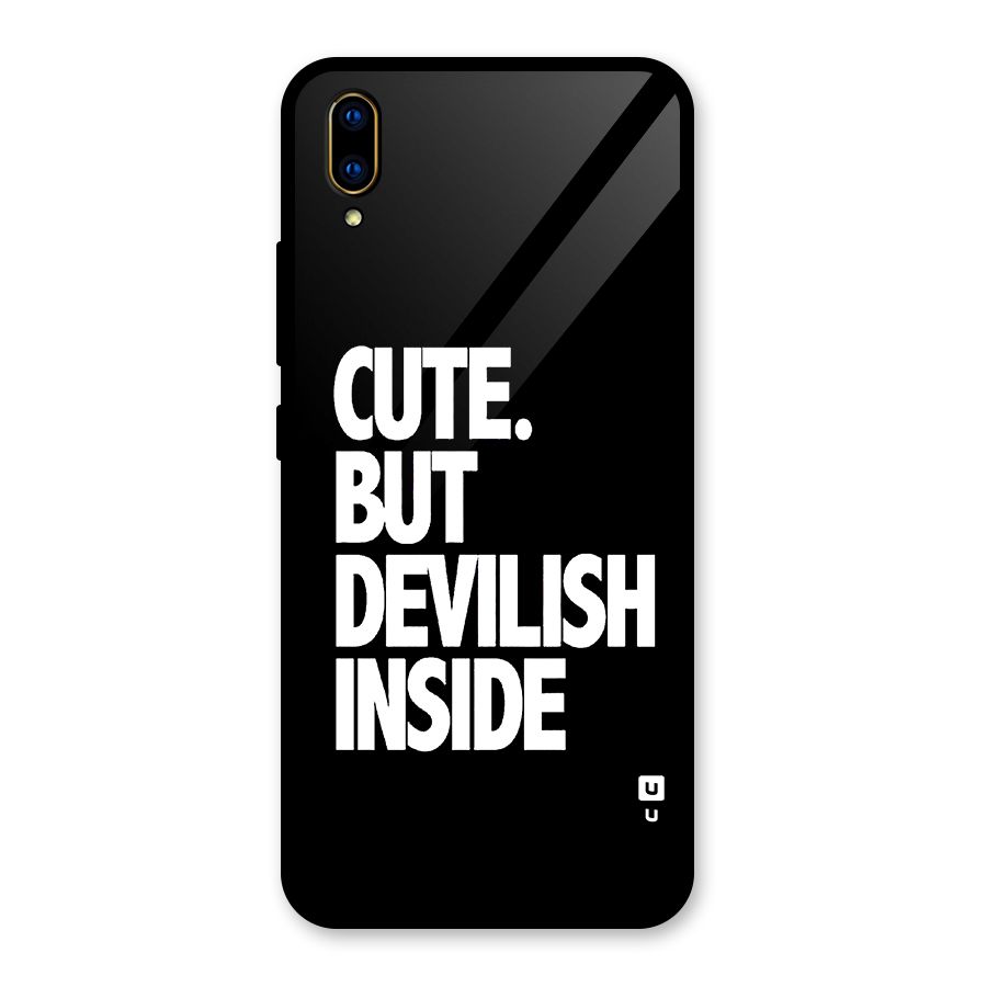 Devil Inside Glass Back Case for Vivo V11 Pro