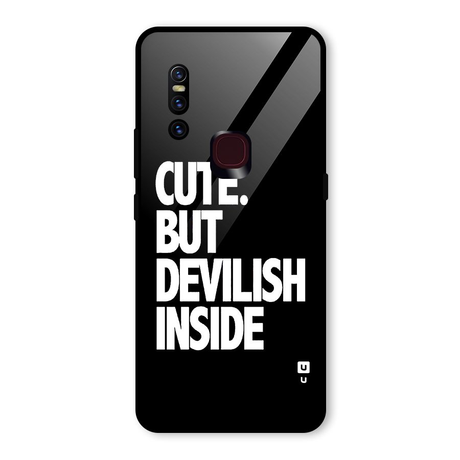 Devil Inside Glass Back Case for Vivo V15