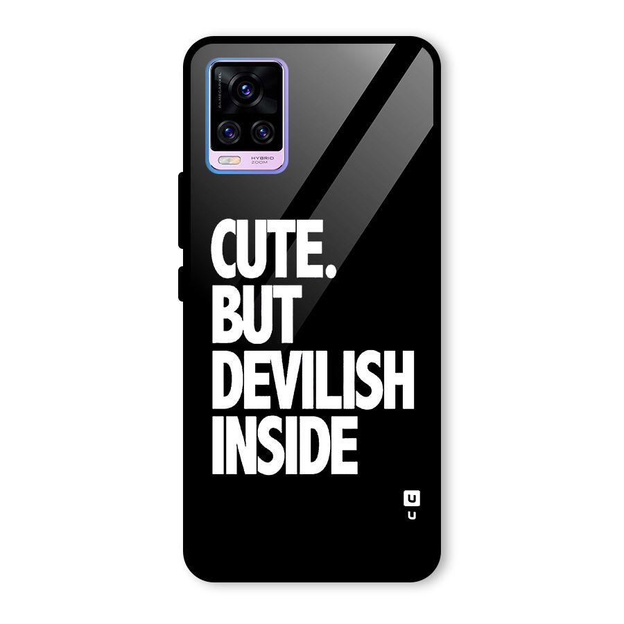 Devil Inside Glass Back Case for Vivo V20 Pro