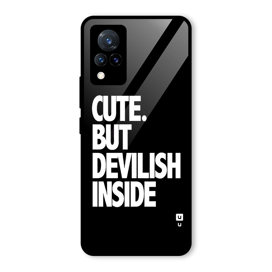 Devil Inside Glass Back Case for Vivo V21 5G
