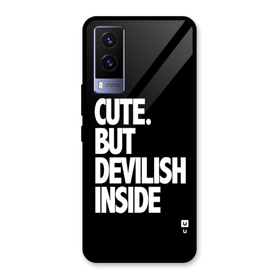 Devil Inside Glass Back Case for Vivo V21e 5G