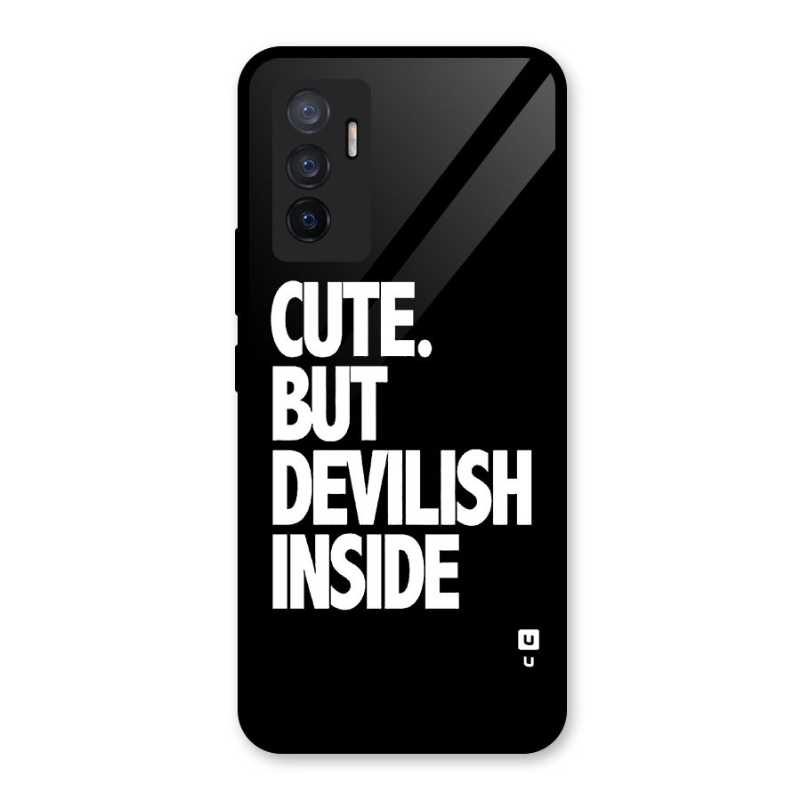 Devil Inside Glass Back Case for Vivo V23e