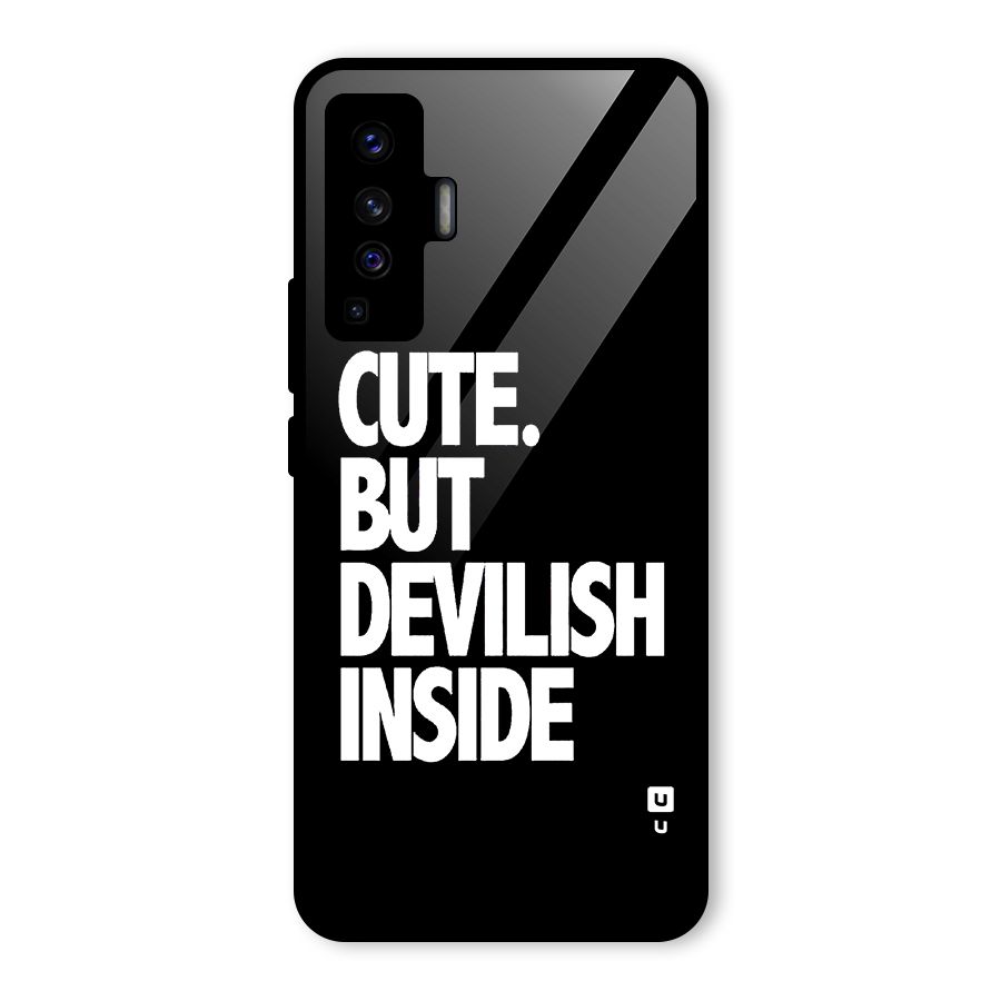 Devil Inside Glass Back Case for Vivo X50