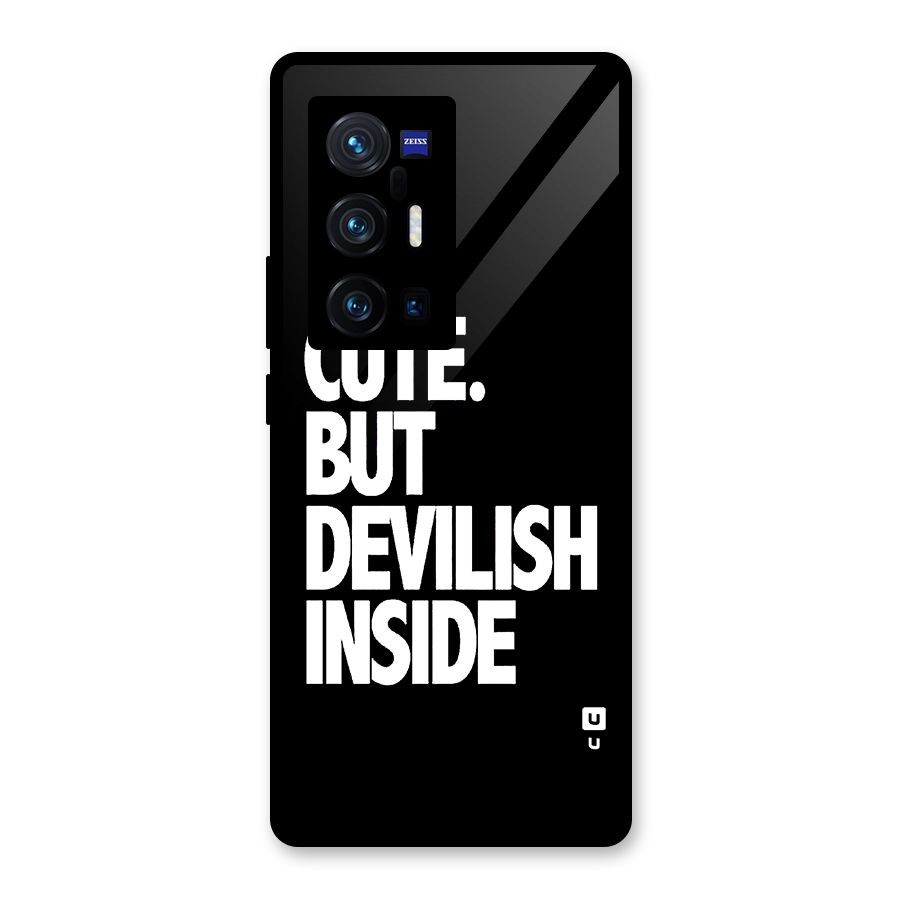 Devil Inside Glass Back Case for Vivo X70 Pro Plus