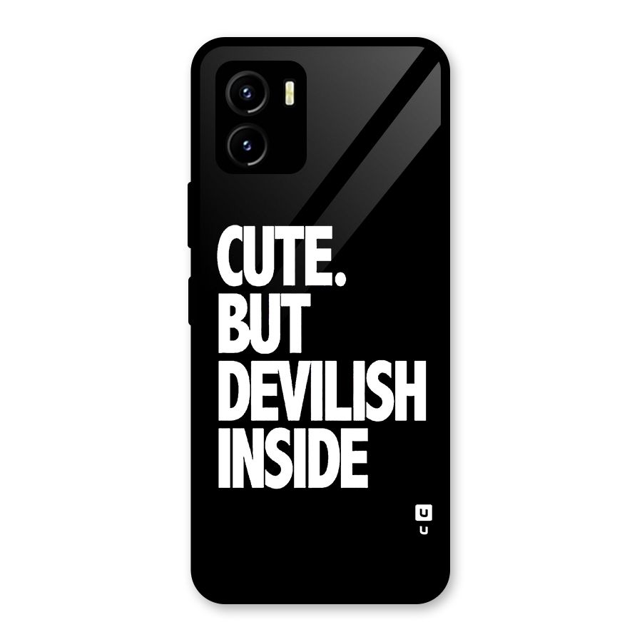 Devil Inside Glass Back Case for Vivo Y15s