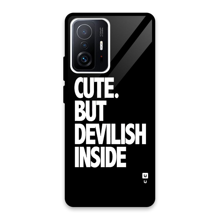 Devil Inside Glass Back Case for Xiaomi 11T Pro