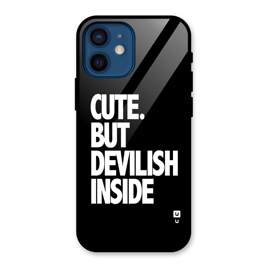 Devil Inside Glass Back Case for iPhone 12 Mini