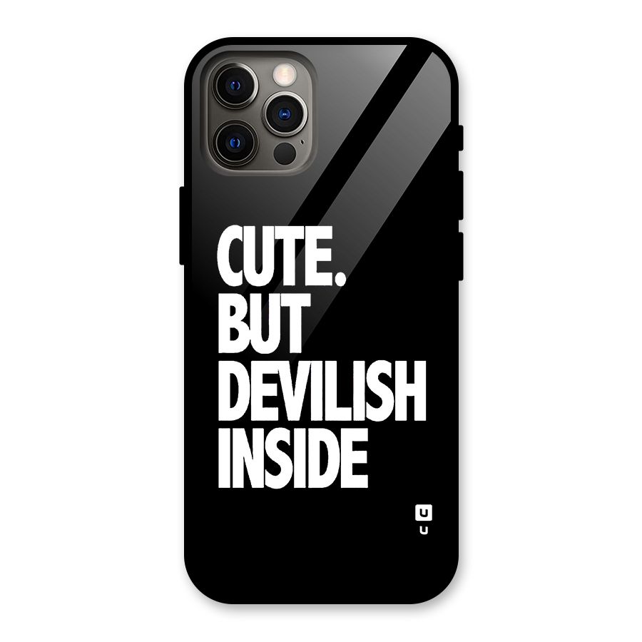Devil Inside Glass Back Case for iPhone 12 Pro