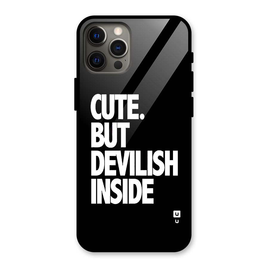 Devil Inside Glass Back Case for iPhone 12 Pro Max