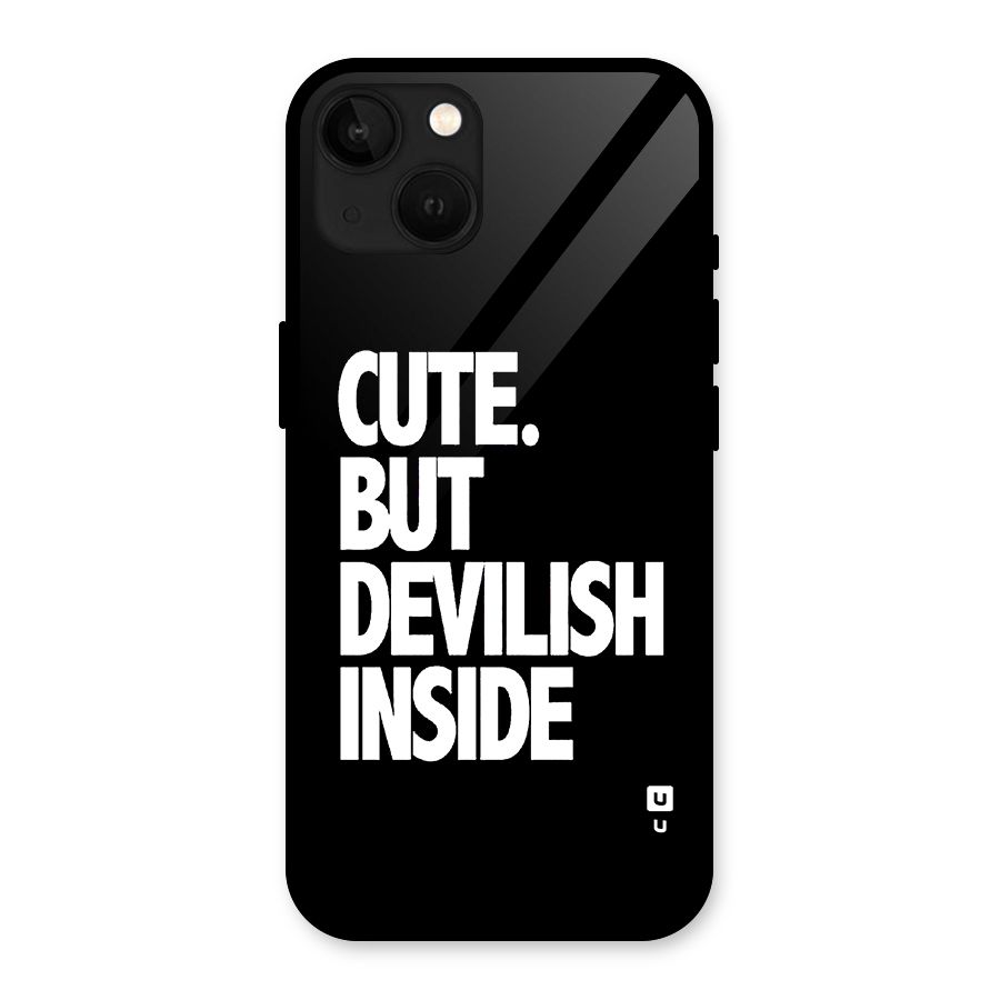 Devil Inside Glass Back Case for iPhone 13
