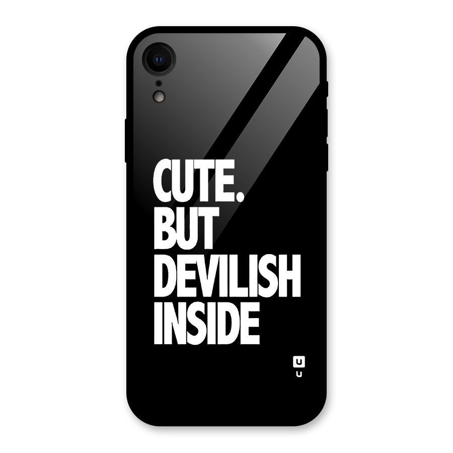 Devil Inside Glass Back Case for iPhone XR