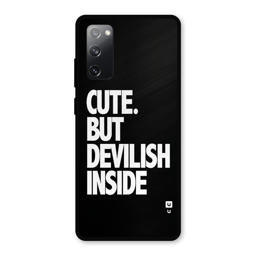 Devil Inside Metal Back Case for Galaxy S20 FE 5G