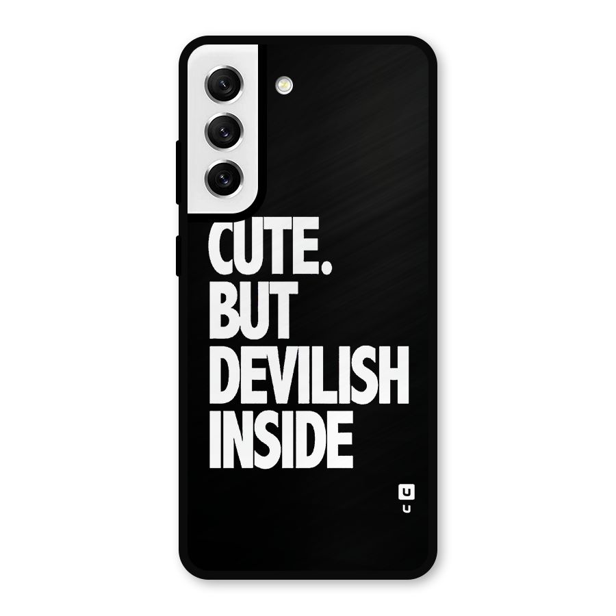 Devil Inside Metal Back Case for Galaxy S21 FE 5G