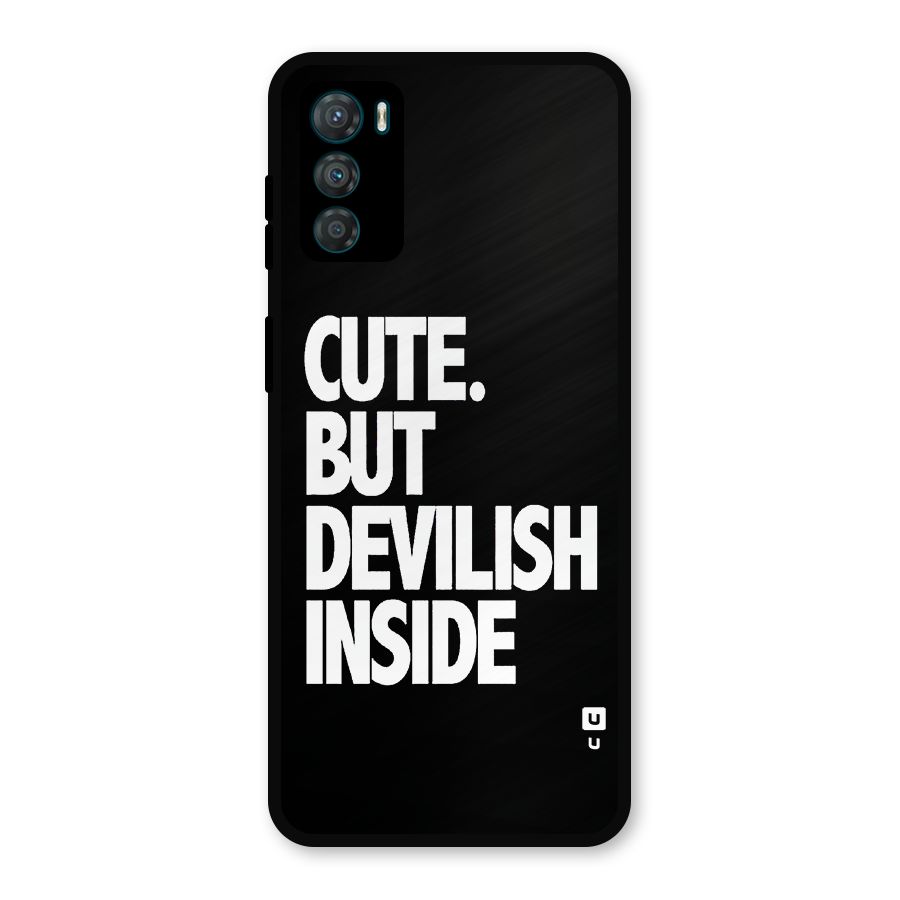 Devil Inside Metal Back Case for Moto G42