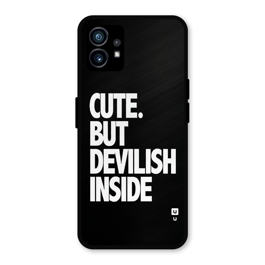 Devil Inside Metal Back Case for Nothing Phone 1