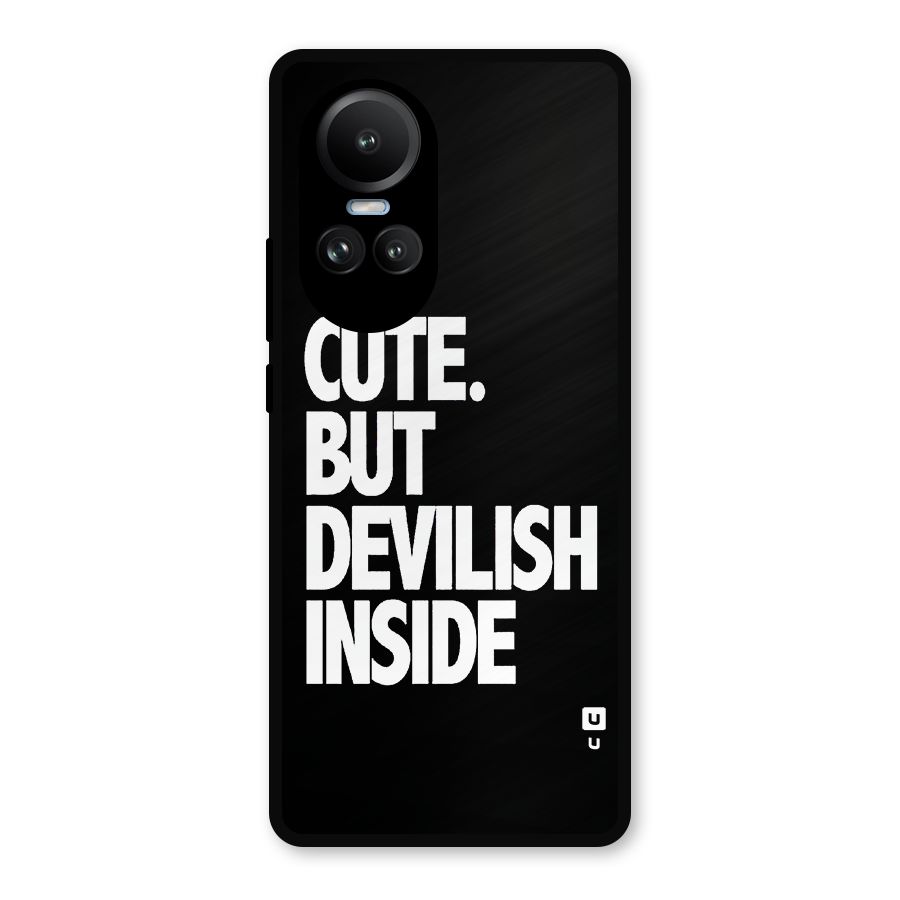 Devil Inside Metal Back Case for Oppo Reno10 Pro