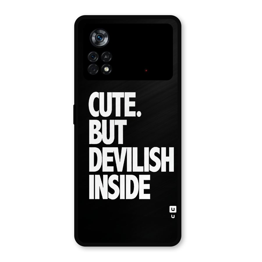 Devil Inside Metal Back Case for Poco X4 Pro 5G
