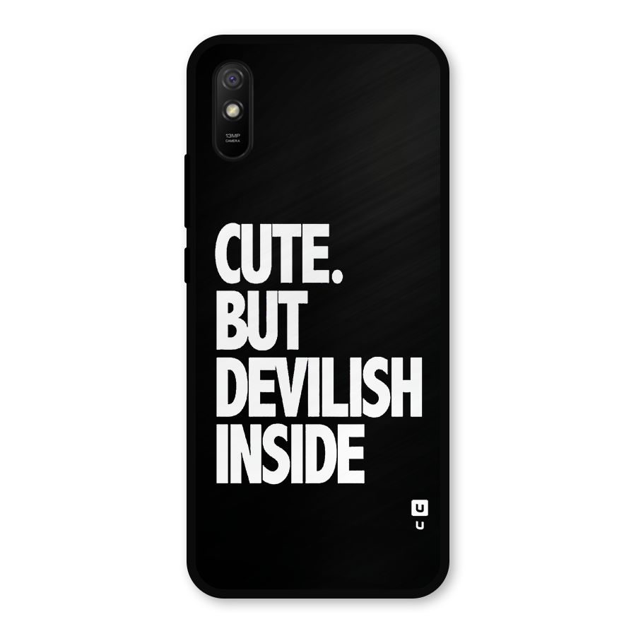 Devil Inside Metal Back Case for Redmi 9a