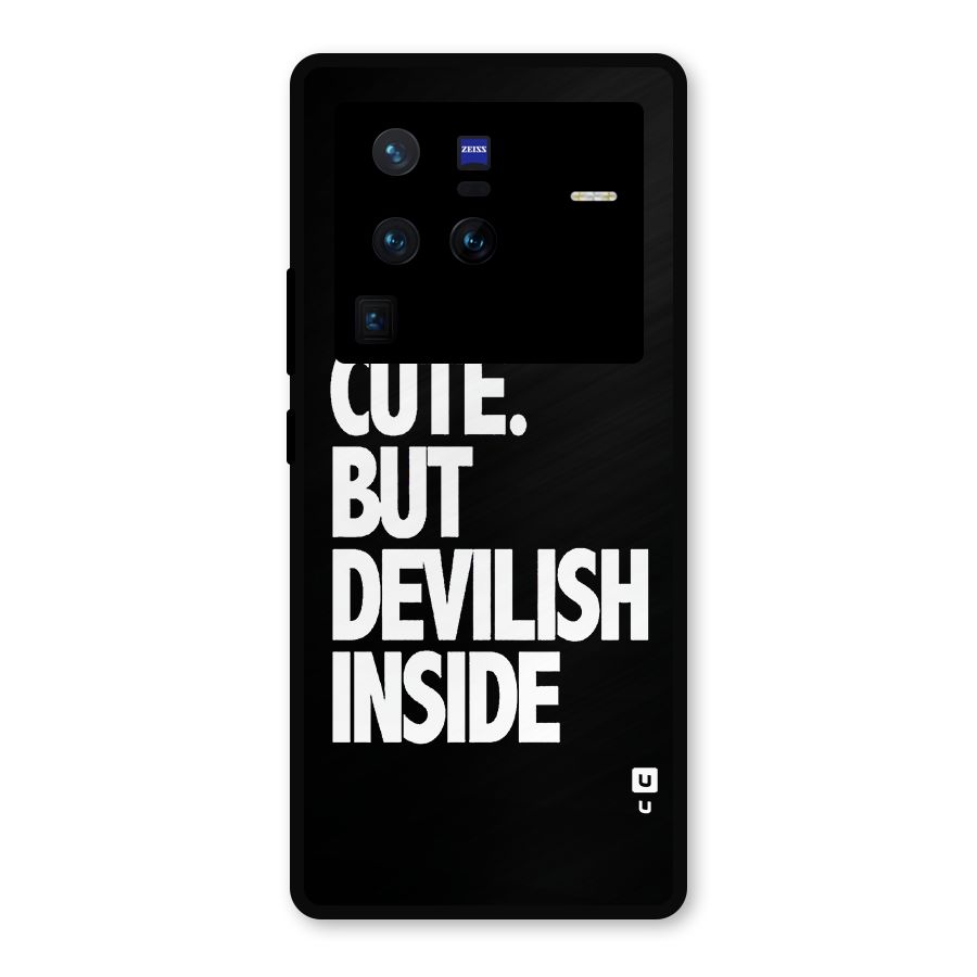 Devil Inside Metal Back Case for Vivo X80 Pro