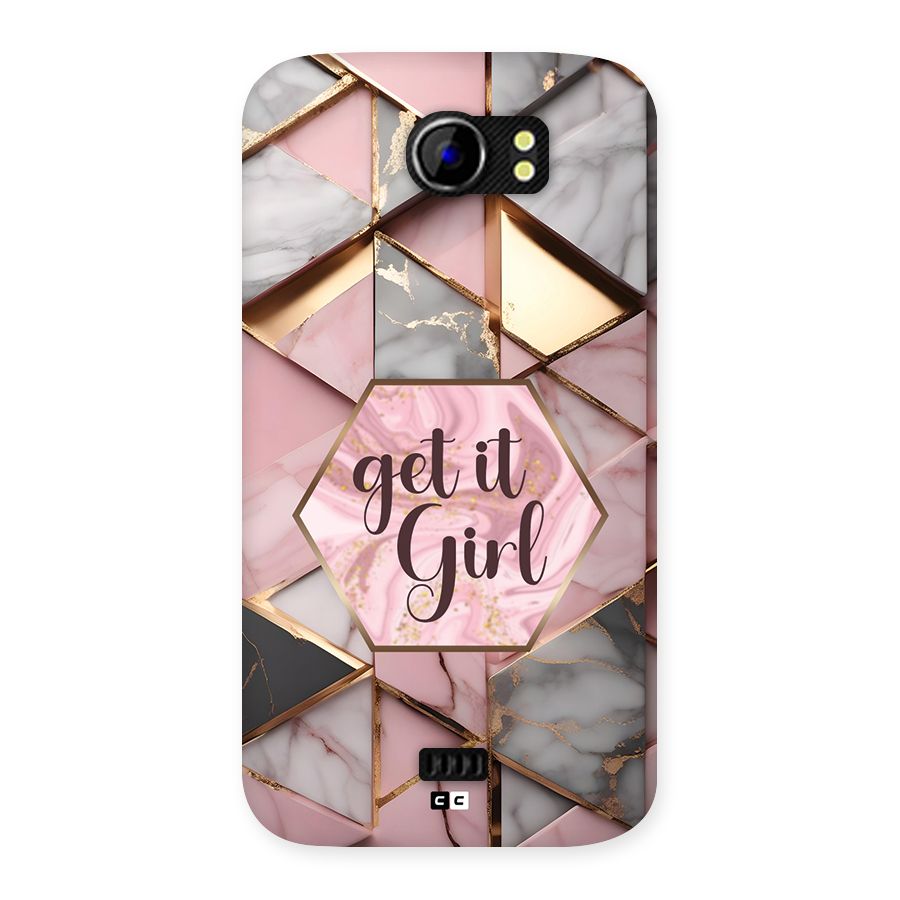Diamond Girl Back Case for Canvas 2 A110