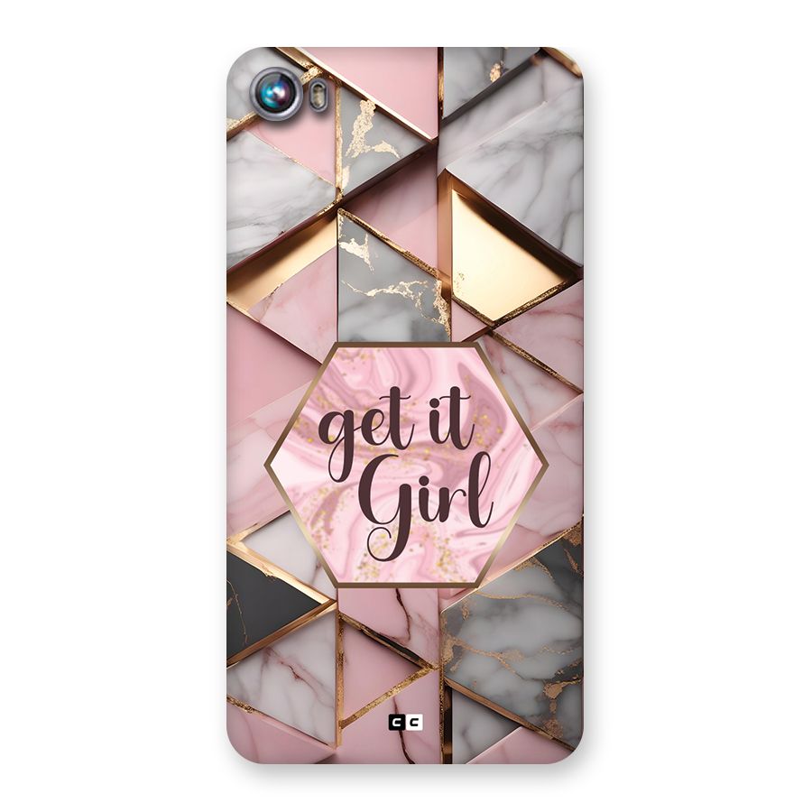 Diamond Girl Back Case for Canvas Fire 4 (A107)