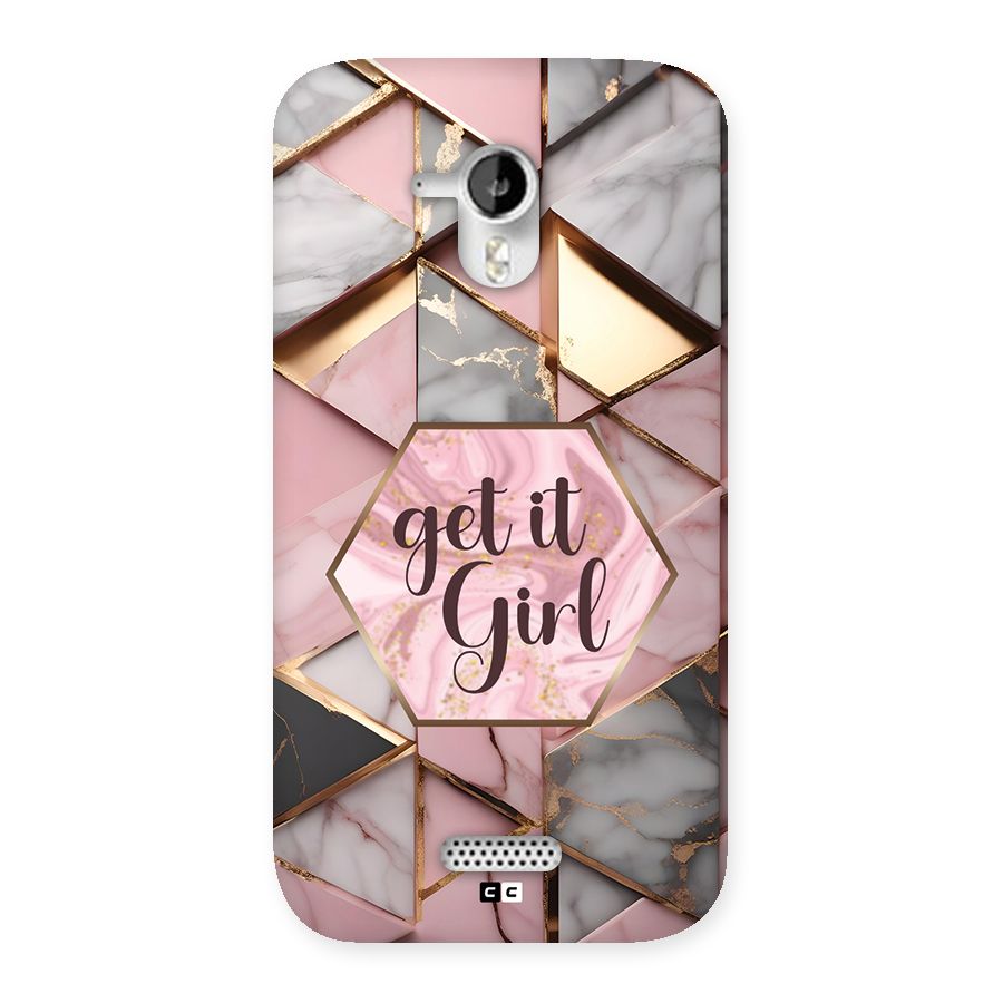 Diamond Girl Back Case for Canvas HD A116