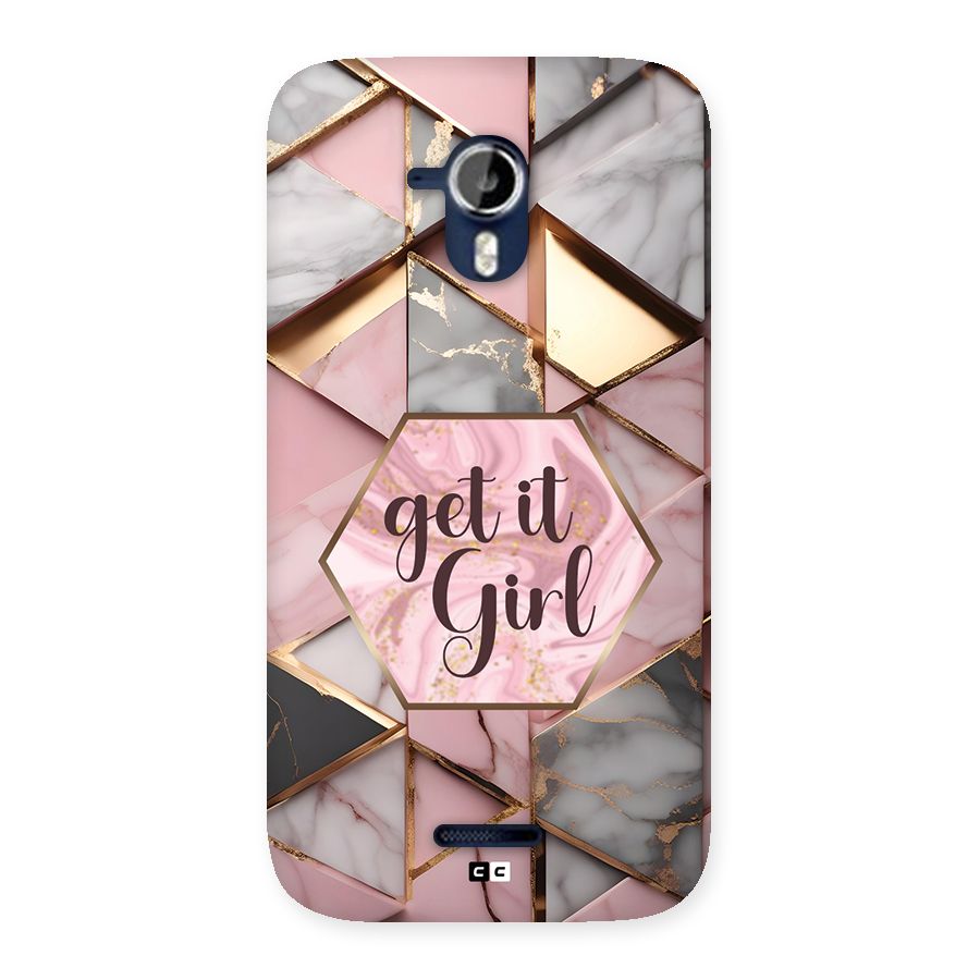 Diamond Girl Back Case for Canvas Magnus A117