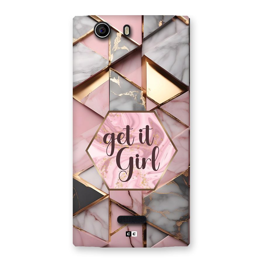 Diamond Girl Back Case for Canvas Nitro 2 E311