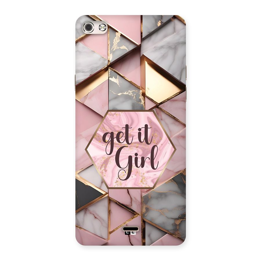Diamond Girl Back Case for Canvas Silver 5