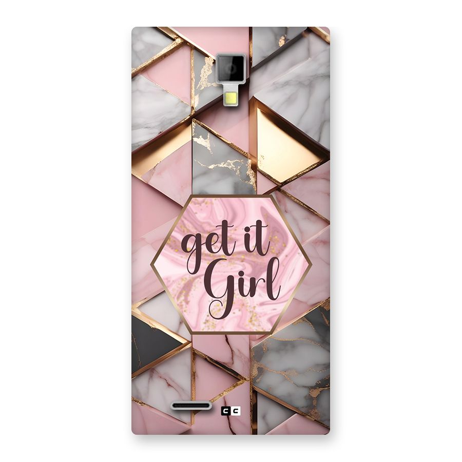 Diamond Girl Back Case for Canvas Xpress A99