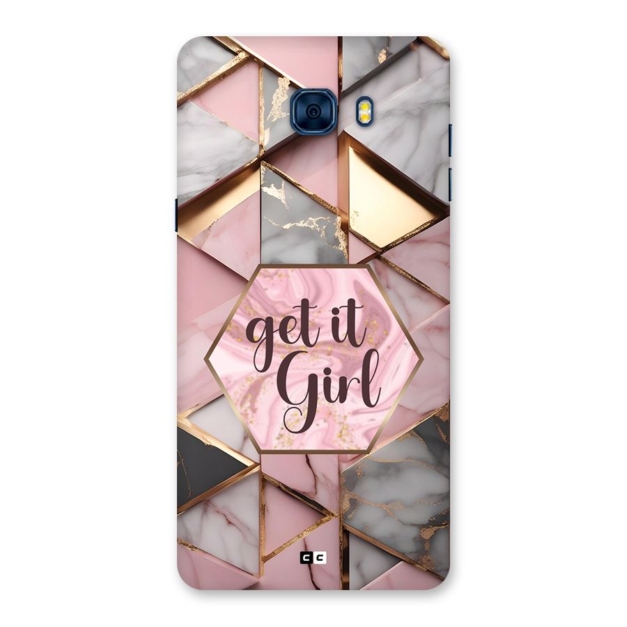 Diamond Girl Back Case for Galaxy C7 Pro