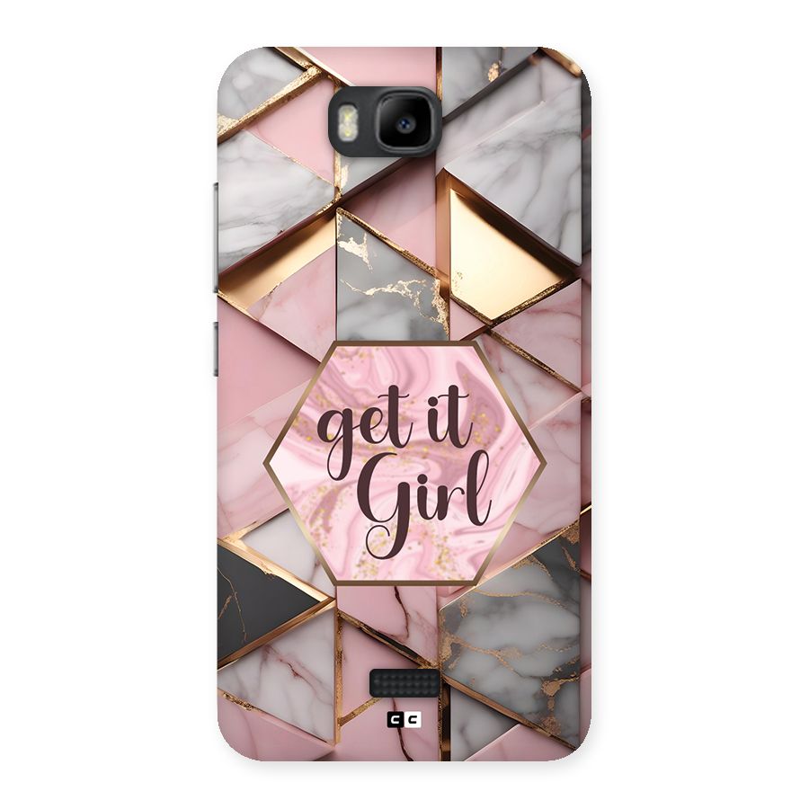 Diamond Girl Back Case for Honor Bee