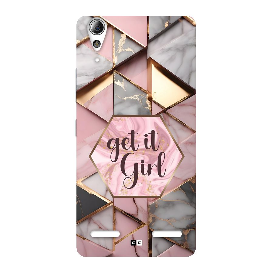 Diamond Girl Back Case for Lenovo A6000 Plus