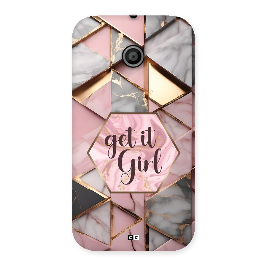 Diamond Girl Back Case for Moto E